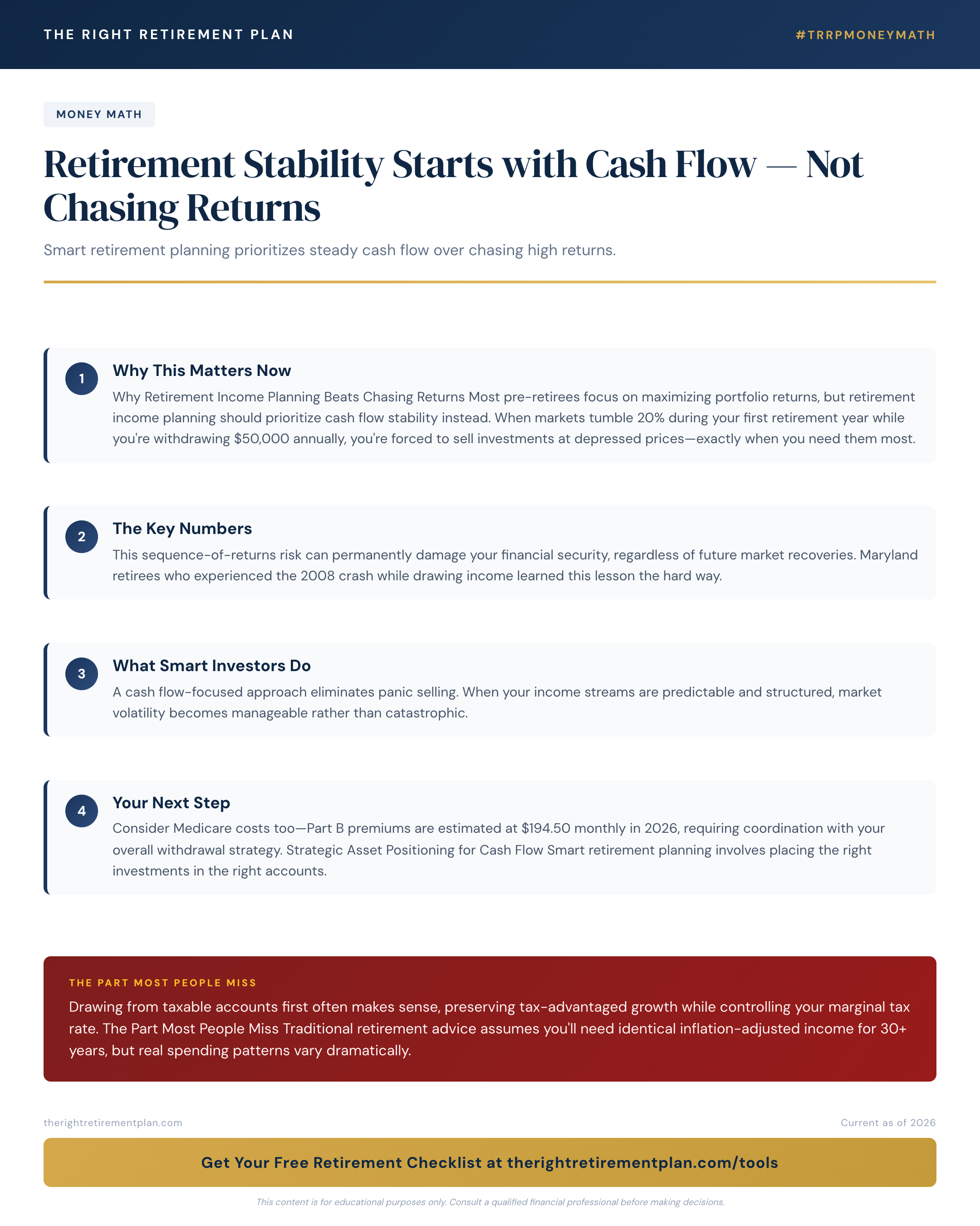 Retirement Stability Starts with Cash Flow — Not Chasing Returns