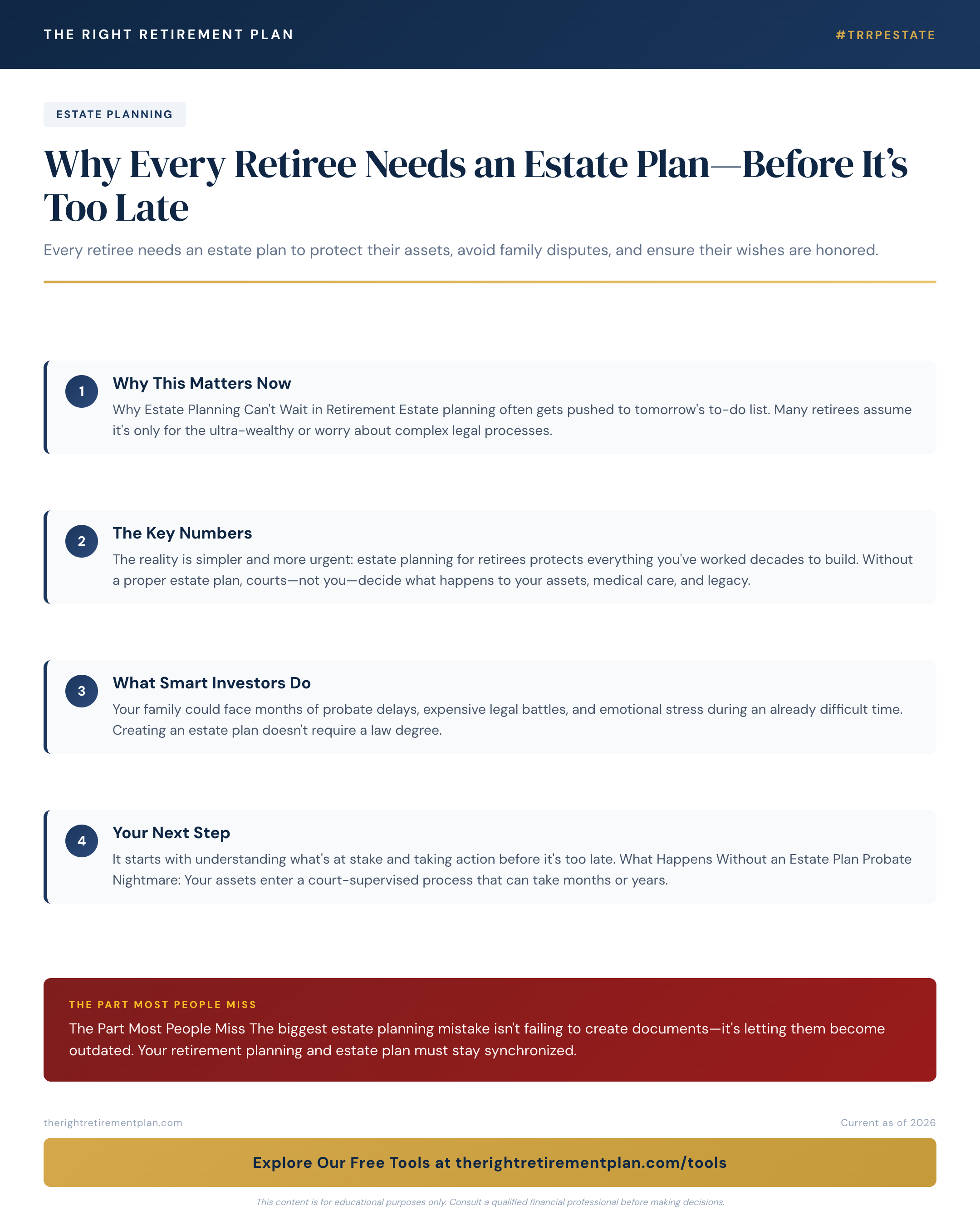 Why Every Retiree Needs an Estate Plan—Before It’s Too Late