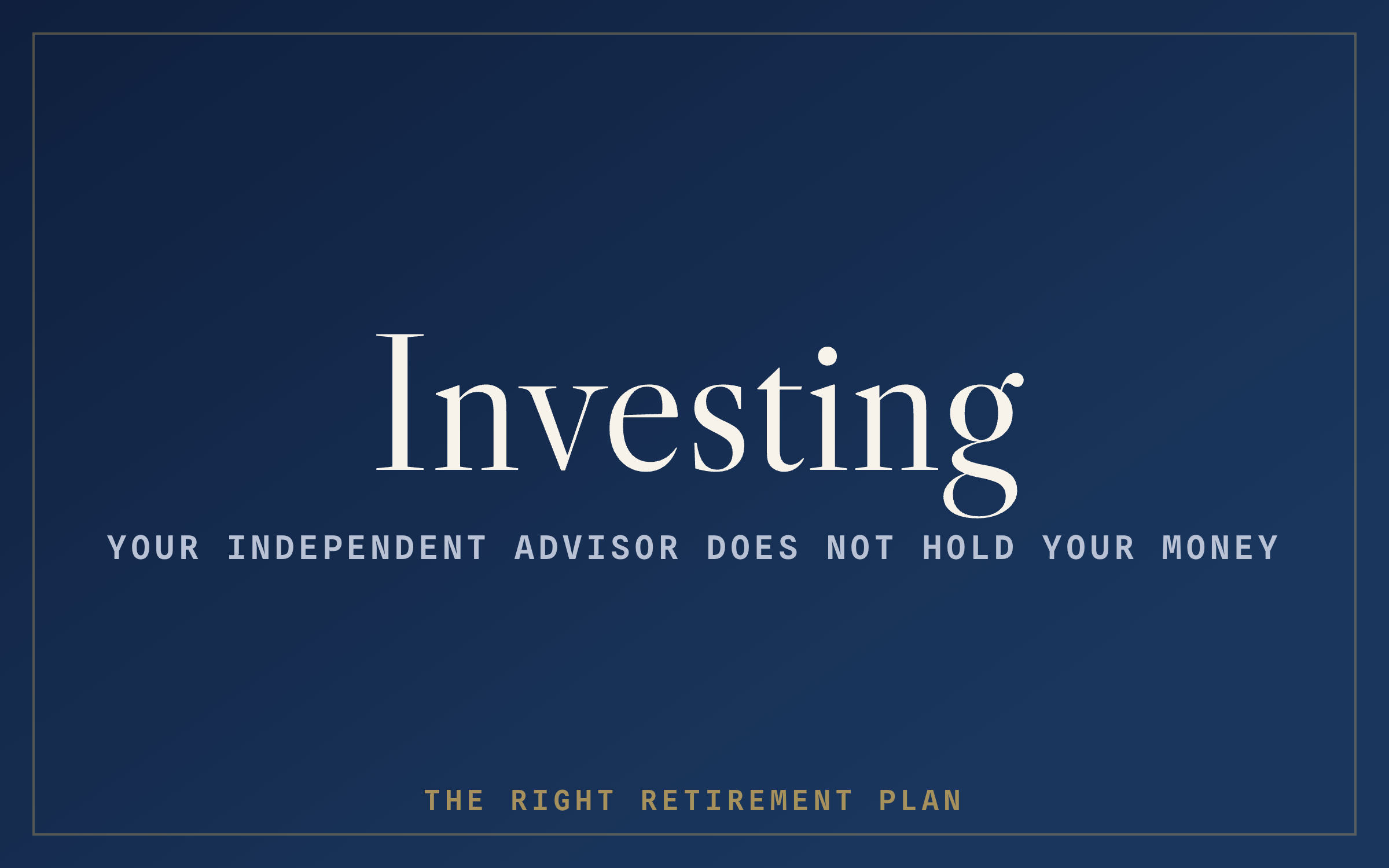 Where Your Money Actually Sits When You Hire an Advisor