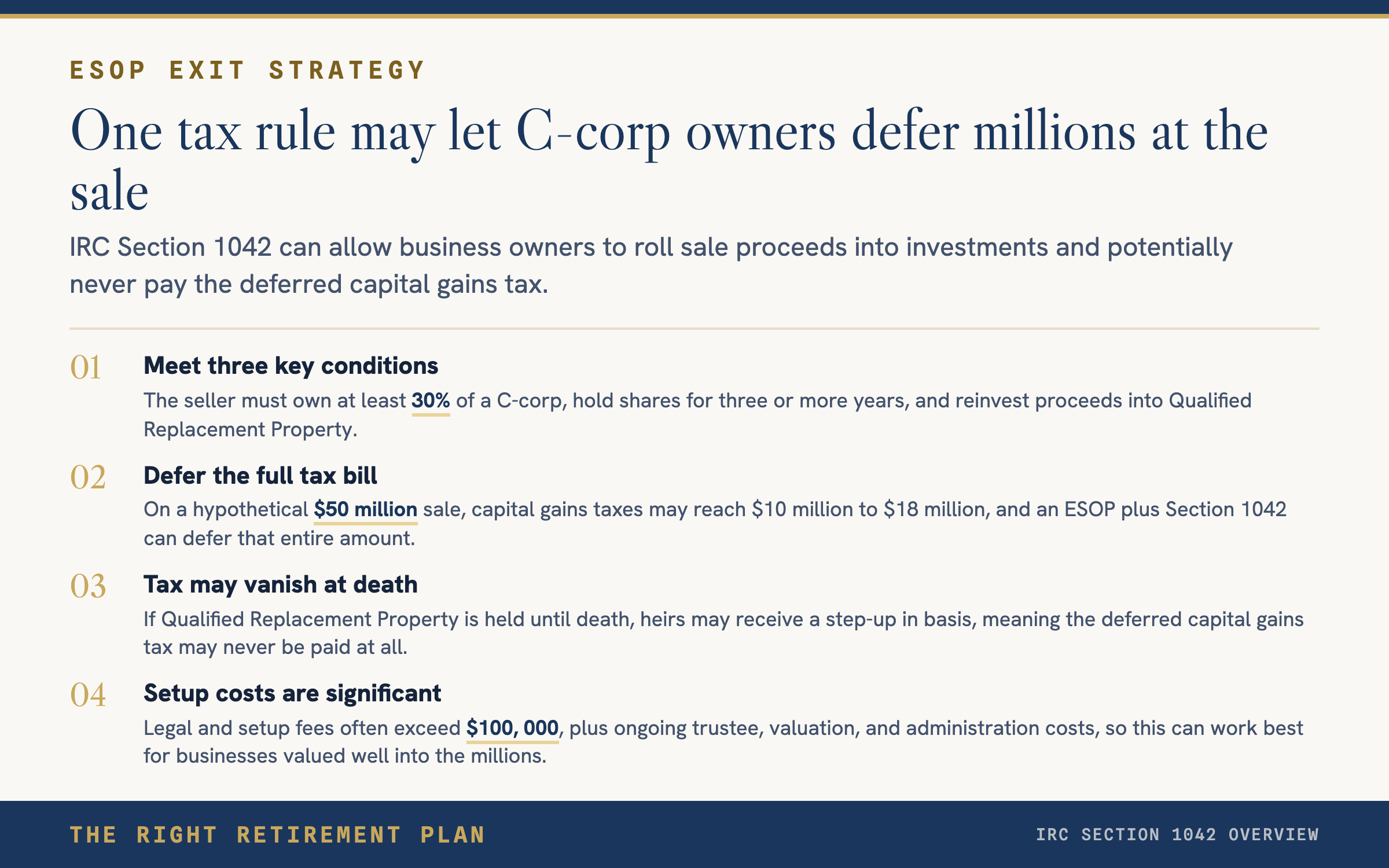 How an ESOP Sale Can Help Business Owners Defer Millions in Taxes